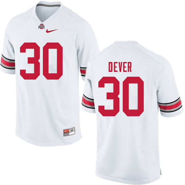 Ohio State Buckeyes #30 Kevin Dever College Football Jerseys Sale-White